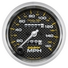 3-3/8" SPEEDOMETER, 0-160 MPH, CARBON FIBER